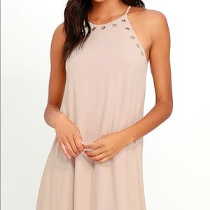 Lulus lt pink grommet dress size S